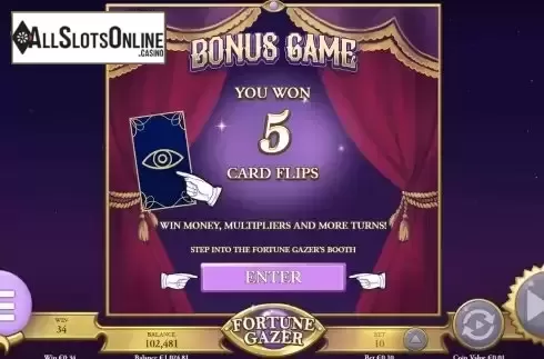 Bonus Game screen