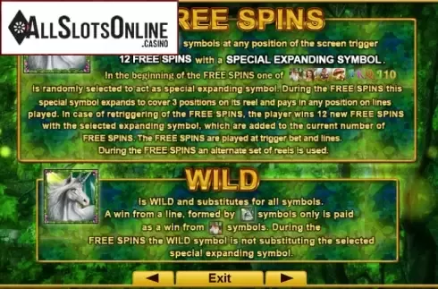 Screen3. Fortune Spells from EGT