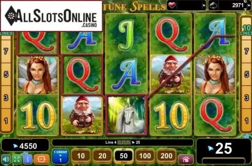 Screen7. Fortune Spells from EGT