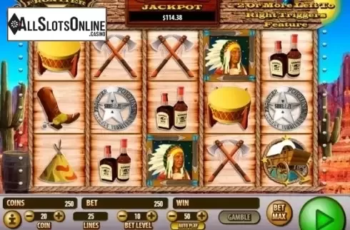 Reels screen. Frontier Fortunes from Habanero