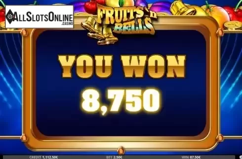 Win Bonus Game screen