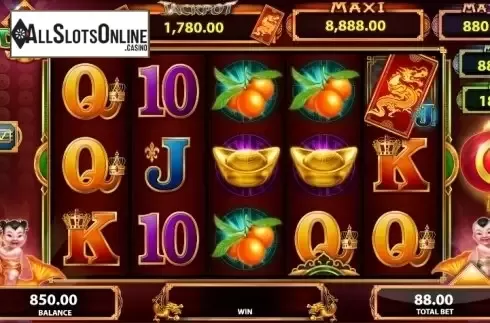Reel screen. Fu Dao Le from Bally