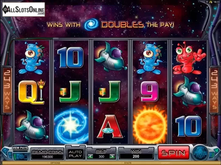 Screen9. Galacticons from Microgaming