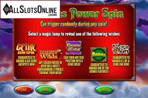 Screen5. Genie Jackpots from Blueprint