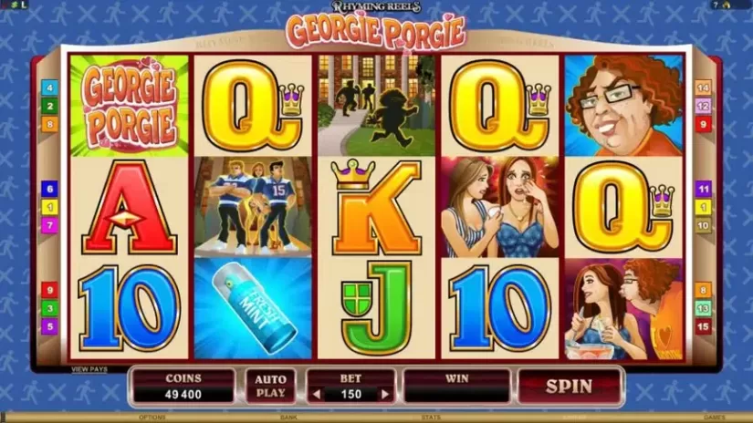 Georgie Porgie slot screenshot 4