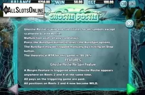 Rules 2. Ghostie Postie from Allbet Gaming