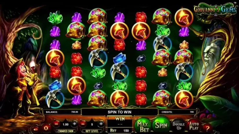 Giovanni’s Gems slot screenshot 1