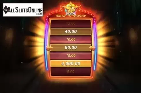 Hit n Roll Bonus Game Screen