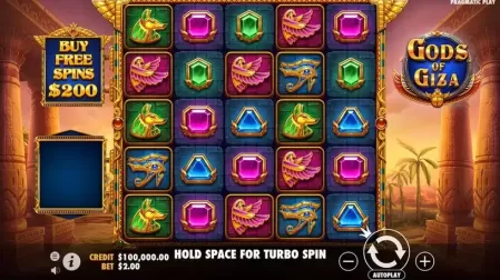 Gods of Giza slot screenshot 1