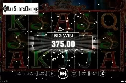Big win. Great Book of Magic from Wazdan