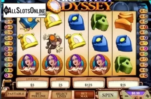 Win Screen . Greatest Odyssey from Playtech