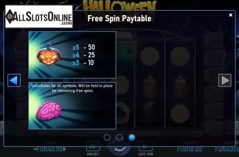 Paytable 3