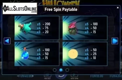 Paytable 2