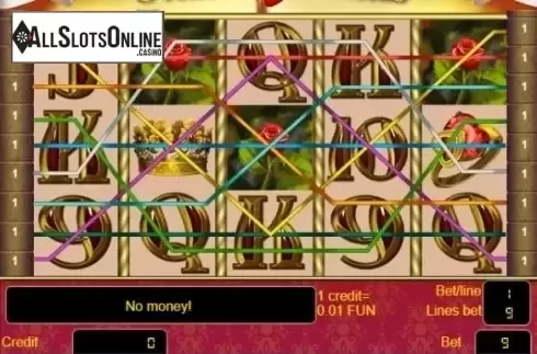 Game Screen. Heart of Princess from InBet Games