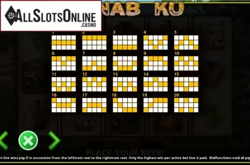 Paylines. Hunab Ku from Fils Game