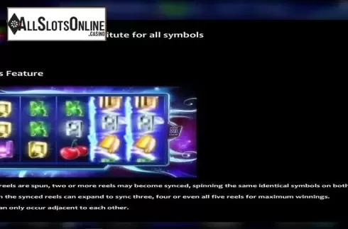 Paytable. Hyper Galactic from Nucleus Gaming