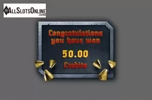Bonus game win screen. Iron Sky from PlayPearls