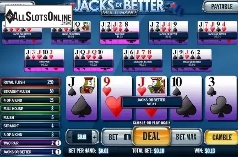 Game Screen. Jacks or Better MH (NetEnt) from NetEnt