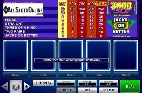 Game Screen 1. Jacks or Better (iSoftBet) from iSoftBet