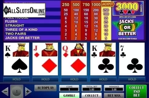 Game Screen 3. Jacks or Better (iSoftBet) from iSoftBet