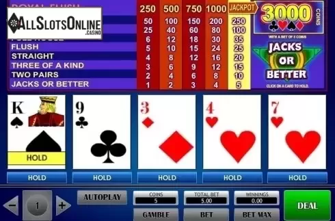 Game Screen 2. Jacks or Better (iSoftBet) from iSoftBet