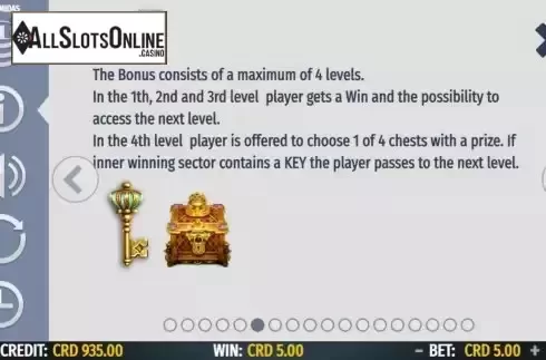 Bonus screen