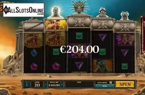Win Screen 3. Kingdoms Rise: Sands of Fury from Playtech Origins