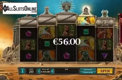 Win Screen 1. Kingdoms Rise: Sands of Fury from Playtech Origins