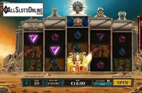 Win Screen 4. Kingdoms Rise: Sands of Fury from Playtech Origins