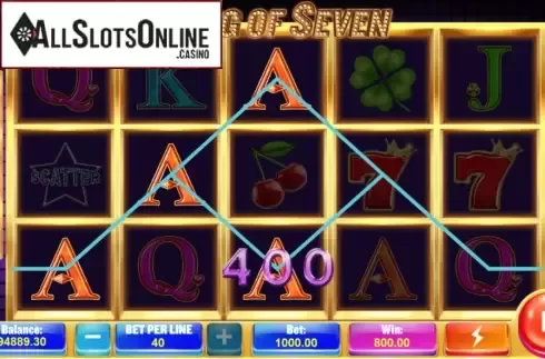 Win Screen 1. King of Seven from Triple Profits Games