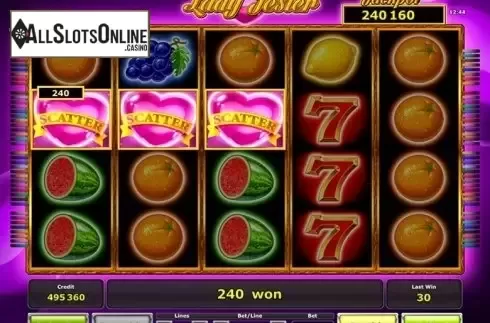 Screen 1. Lady Jester from Greentube