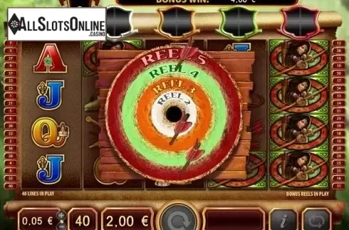 Target Win screen. Lady Robin Hood from Bally