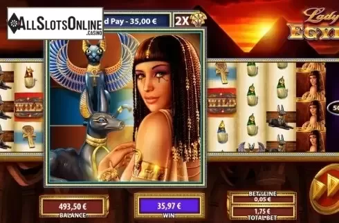 Expanding symbol screen . Lady of Egypt from WMS