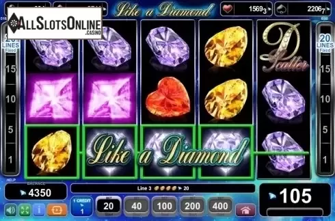 Screen 5. Like a Diamond from EGT