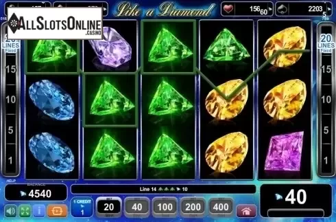 Screen 2. Like a Diamond from EGT
