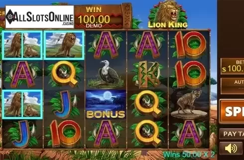 Game workflow 2. Lion King from PlayStar