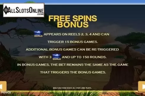 Paytable 2. Lion King from PlayStar