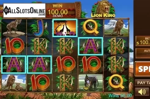 Game workflow 3. Lion King from PlayStar