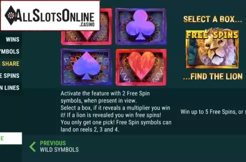Free Spins 1. Lion Spirit from Slot Factory