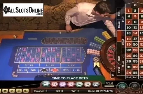 Game Screen. Live Royal Casino Roulette (Ezugi) from Ezugi
