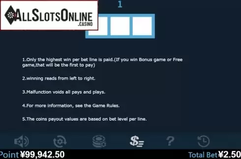 Paytable 3. Long Long Long (Virtual Tech) from Virtual Tech