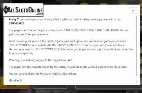 Rules Screen