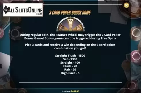 Pocker bonus game