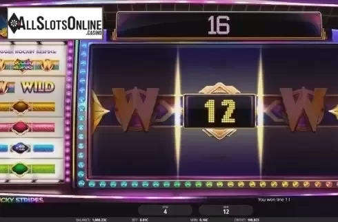 Respin Screen 2. Lucky Stripes from iSoftBet