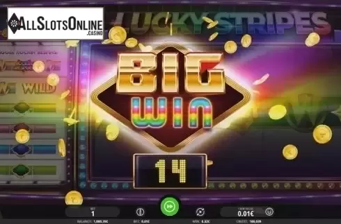 Big Win. Lucky Stripes from iSoftBet