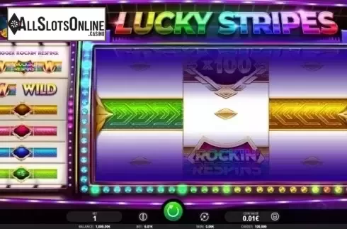 Reel Screen. Lucky Stripes from iSoftBet