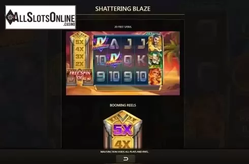 Shattering blaze screen
