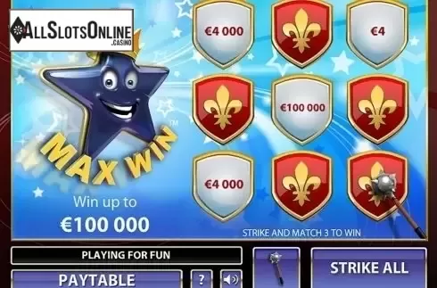 Game Screen. Max Win from NetEnt