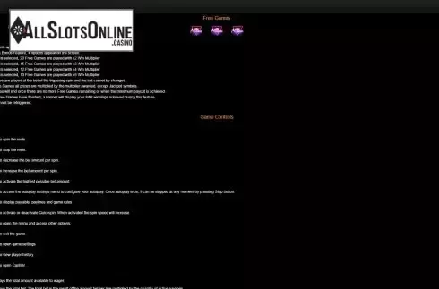 Free games screen