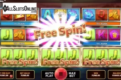 Free Spin screen